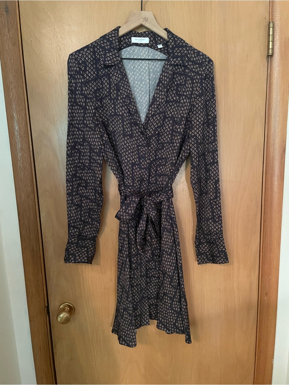 Equipment Femme Tailored Geometric Work Dress Size 10/L